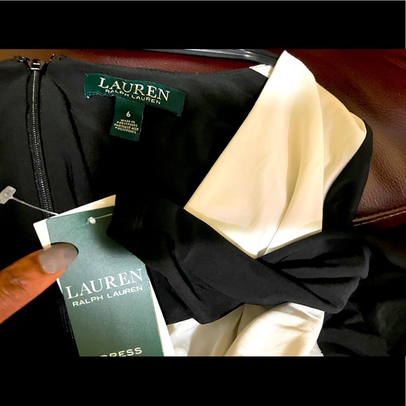 Lauren Ralph Lauren Women’s Gorgeous Two-Tone Dress - Picture 4 of 7